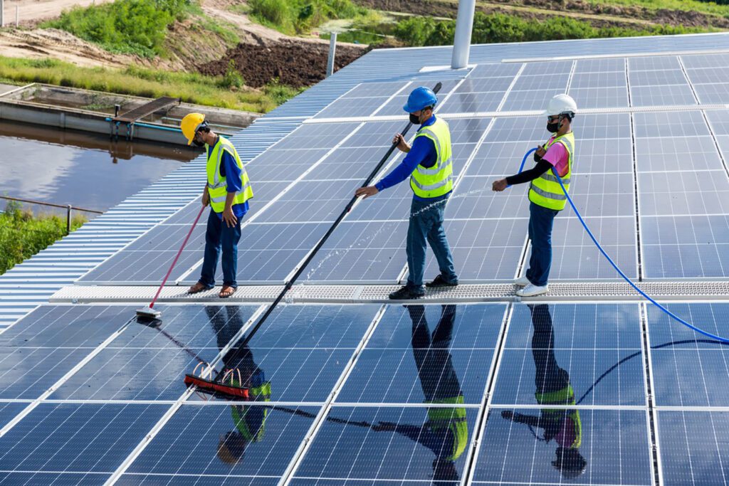 Commercial Solar Panel Cleaning